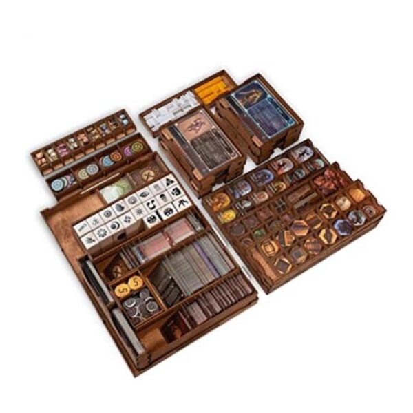 Smonex Organizador de madera y cuatro tablas de jugadores_1