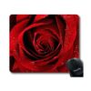 Smooffly Alfombrilla de mouse para juegos de flores rosa_1