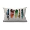 Smooffly Funda de almohada de plumas de acuarela para_1