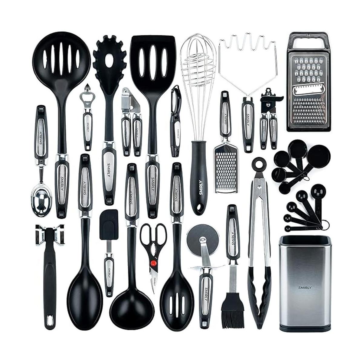 Smirly Juego de utensilios de cocina de silicona con