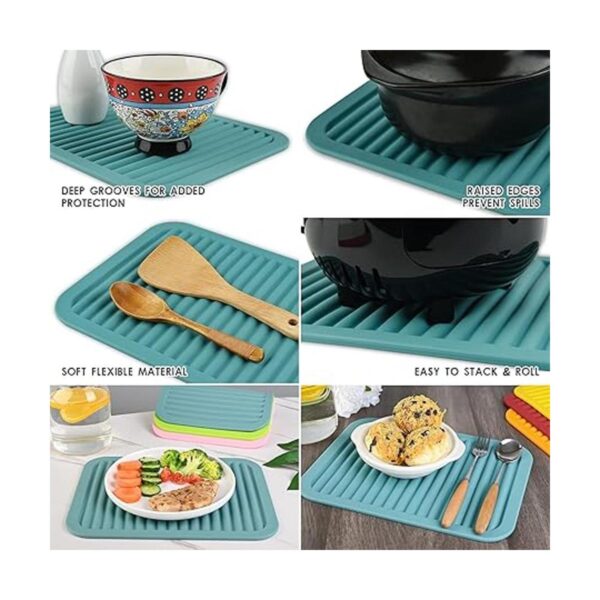 Smithcraft Juego de 2 salvamanteles de silicona para