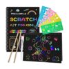 Smasiagon Juego de 2 cuadernos de papel para raspar para_1