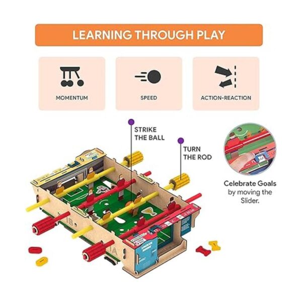 Smartivity Futbolín de bricolaje mini fútbol mesa de_2