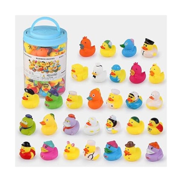 SmartYeen 30 juguetes de baño de patos de goma para niños_2