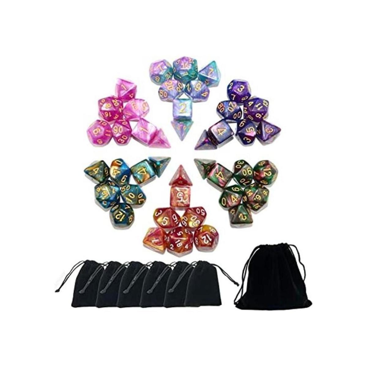 SmartDealsPro Juego de 6 x 7 42 piezas juegos de dados