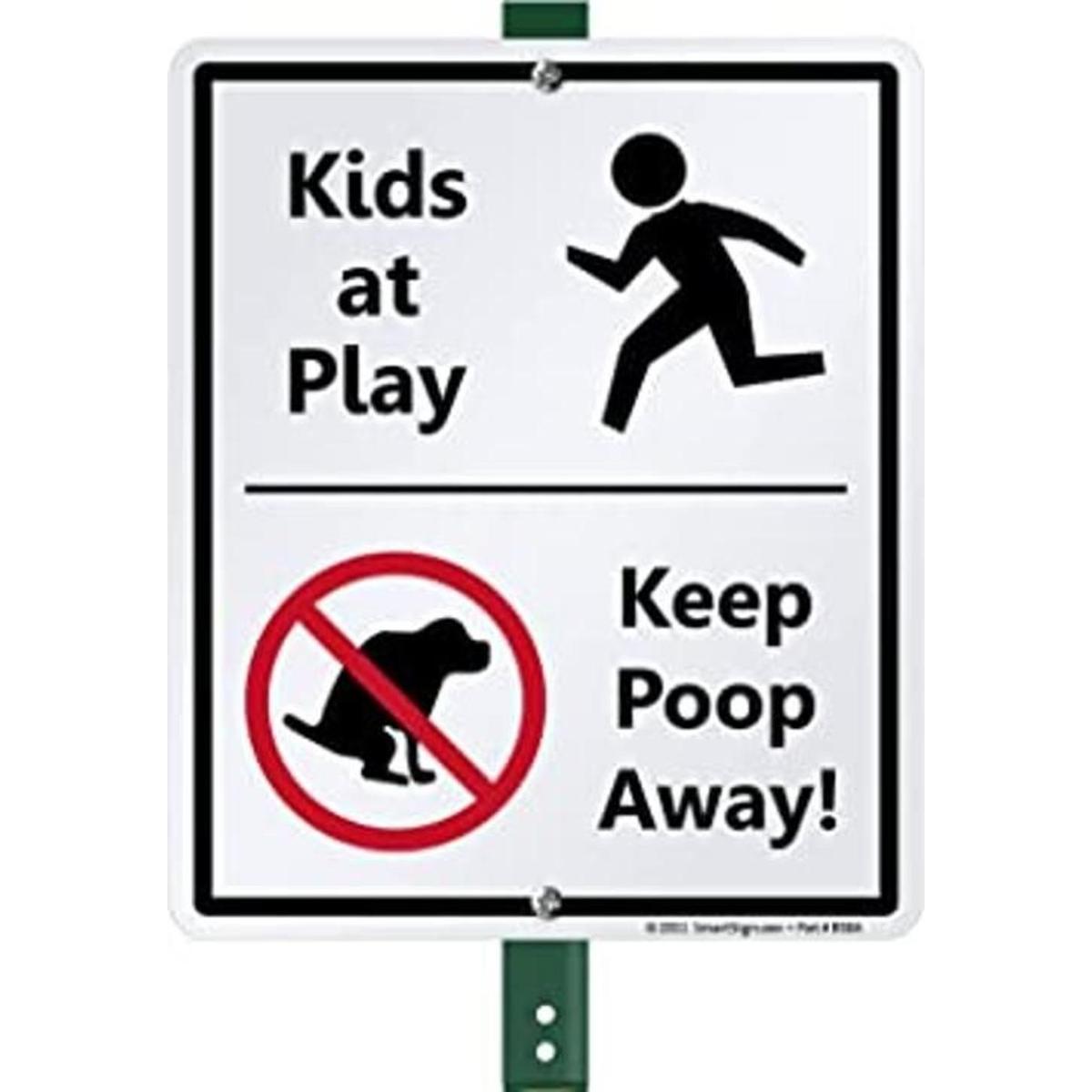 SmartSign Cartel de aluminio con texto en inglés Kids at