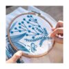 SmartFeather Kit de bordado de flores bolsa de mano kit_2