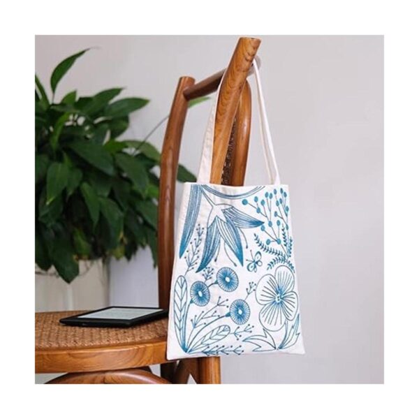 SmartFeather Kit de bordado de flores bolsa de mano kit_5