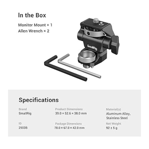 SmallRig Soporte ajustable para monitor de cámara para_2
