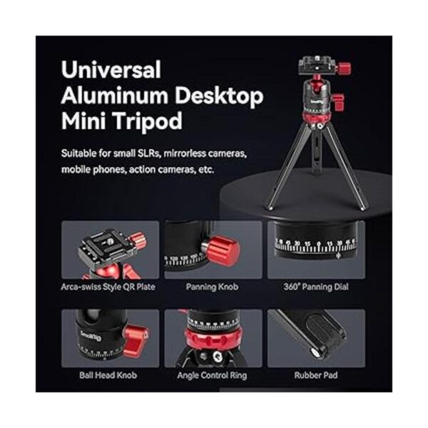 SmallRig Trípode para iPhone Mini trípode de escritorio_2