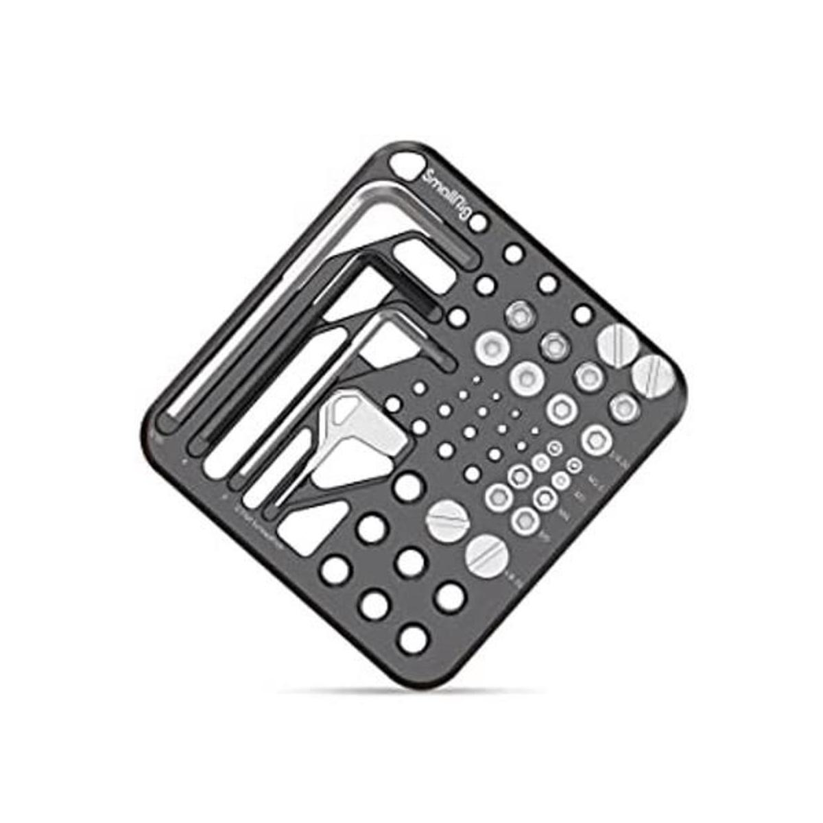 SmallRig 20 tornillos y placa de almacenamiento de llaves