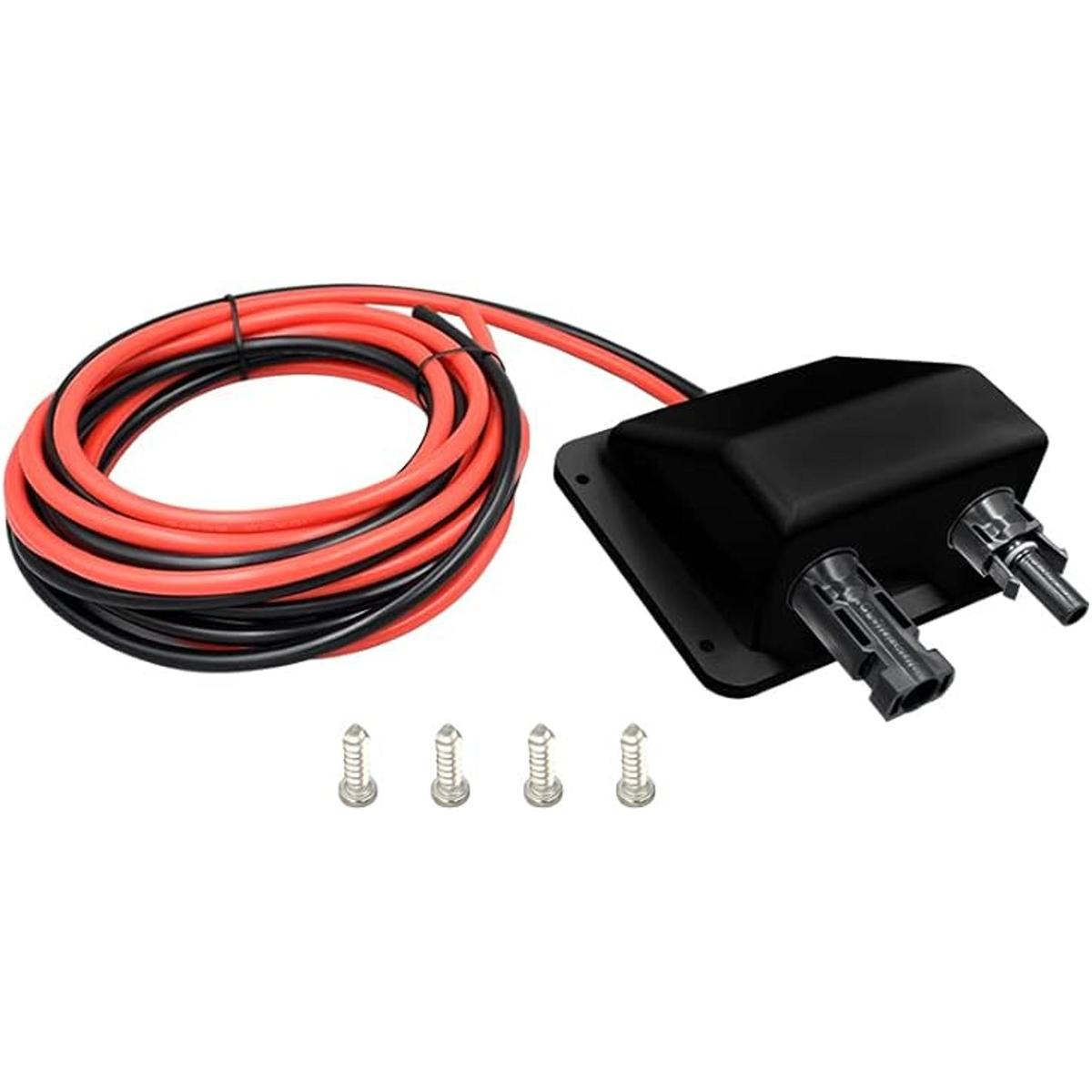 Slocable Glándula de entrada de doble cable ABS resistente
