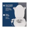 SlimEdge Simple Bidet Toilet Attachment in White with Dual_3