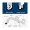 SlimEdge Simple Bidet Toilet Attachment in White with Dual_2