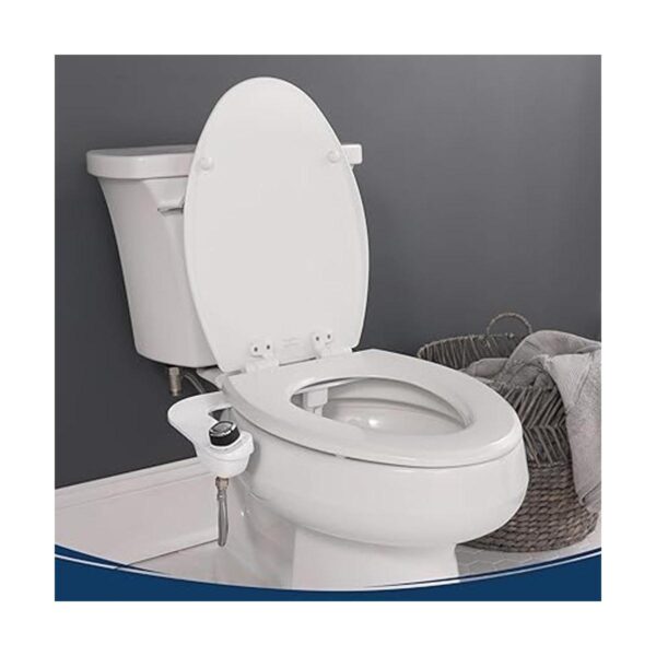 SlimEdge Simple Bidet Toilet Attachment in White with Dual_6