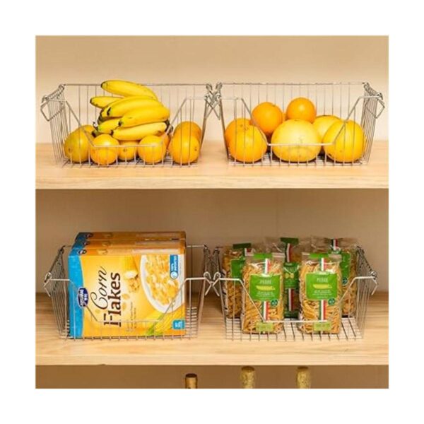 Slideep Cestas de almacenamiento apilables grandes para