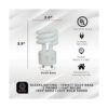 SleekLighting 4 bombillas CFL con base GU24 de 2 puntas