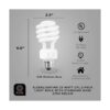 SleekLighting Bombilla CFL de 23 W con base de tornillo_2