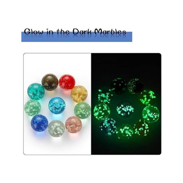 Skylety 50 piezas de mármoles que brillan en la oscuridad_4