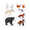 Skylety 18 figuras de animales del bosque de Navidad_3