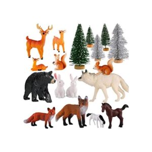 Skylety 18 figuras de animales del bosque de Navidad_1
