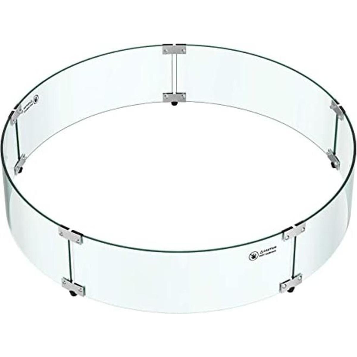 Skyflame Fire Pit Protector de viento redondo de vidrio