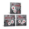SkenoArt Arte de pared de flores para dormitorio lienzo_1