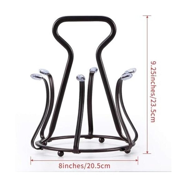 Skelang Soporte de secado para tazas 6 ganchos