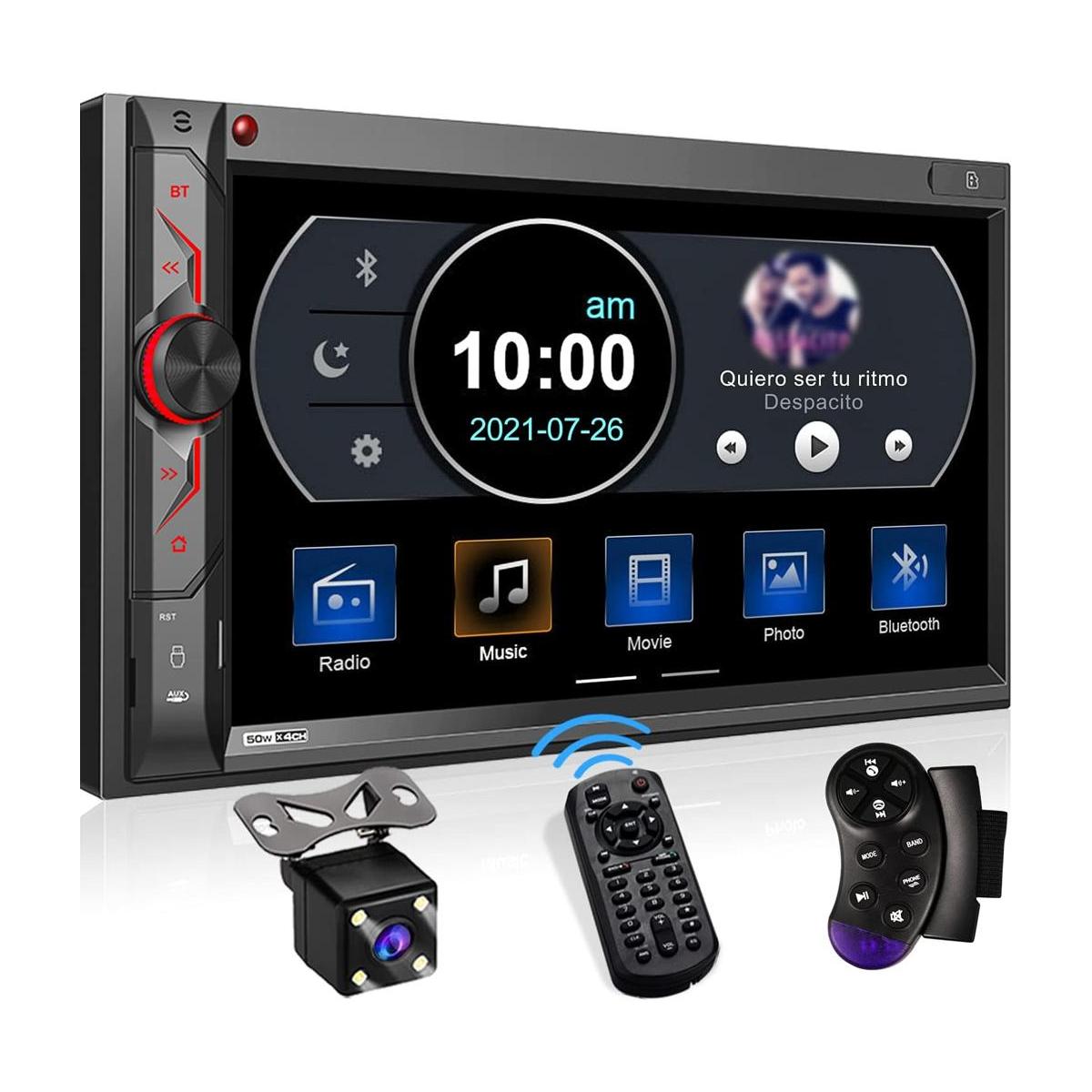 Sistema multimedia de coche de doble din receptor estéreo