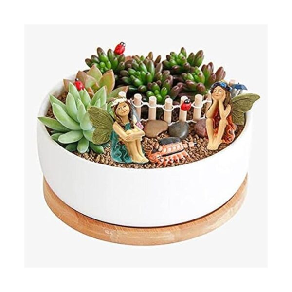 SisBroo Accesorios de jardín de hadas para interiores y