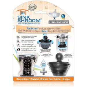 SinkShroom BLKSSSTP22 Revolutionary Bathroom Sink Drain_1