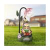 Sinhra Decoración de estatua de gnomos de jardín con_5