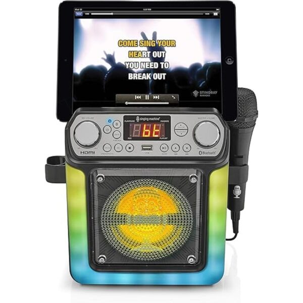 Singing Machine Sistema de karaoke portátil negro_3