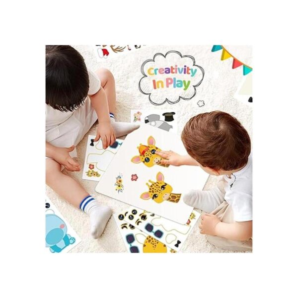 Sinceroduct Make a Face Stickers para niños 100 hojas de