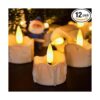 SingTok 12 velas de té sin llama con temporizador y mecha_1