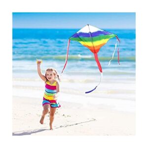 Simxkai Cometa para niños y adultos cometa arcoíris fácil_1