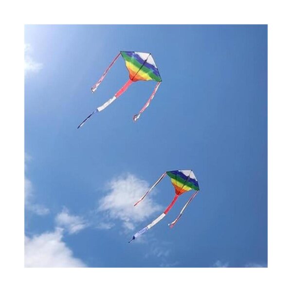 Simxkai Cometa para niños y adultos cometa arcoíris fácil_4