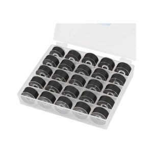 Simthread 25 hilos de bobina preenrollada color negro_1