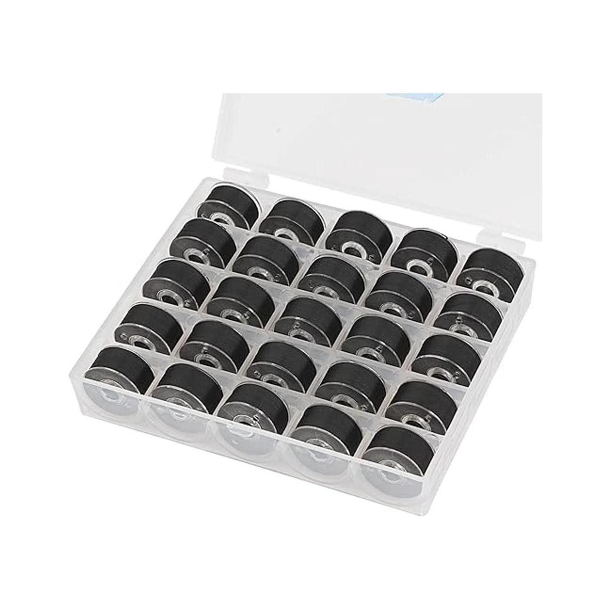 Simthread 25 hilos de bobina preenrollada color negro