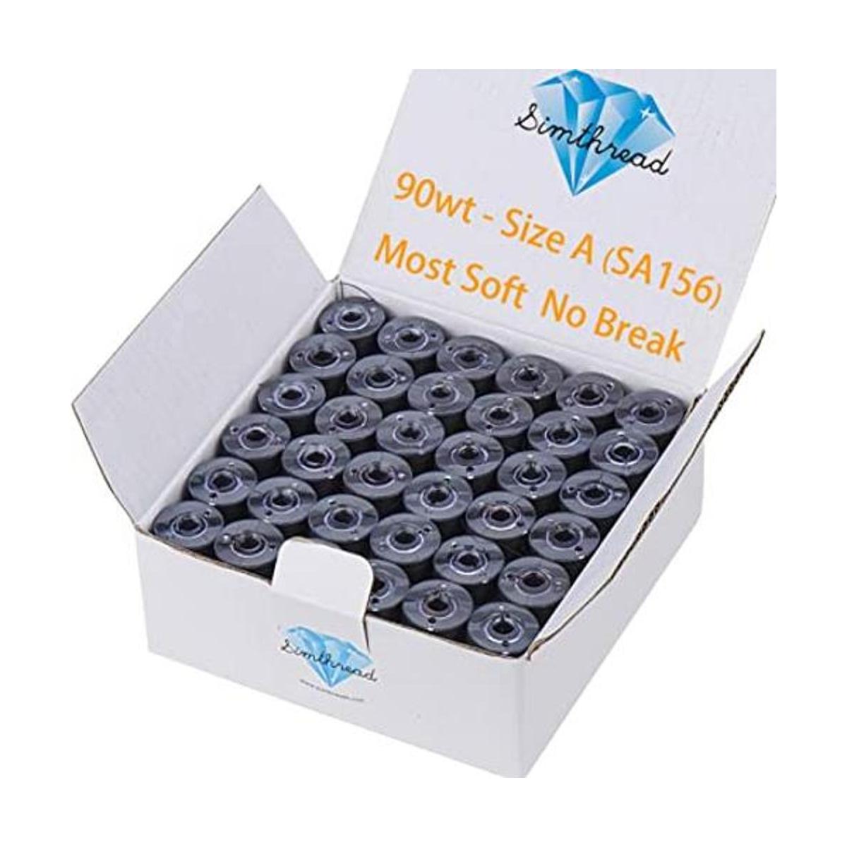 Simthread 144 bobinas preenrolladas color negro peso 90