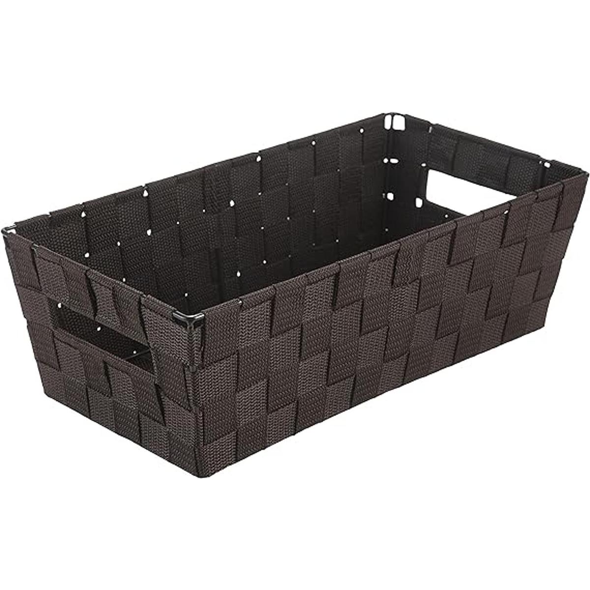 Simplify Bolsa de correa tejida extra larga cesta de