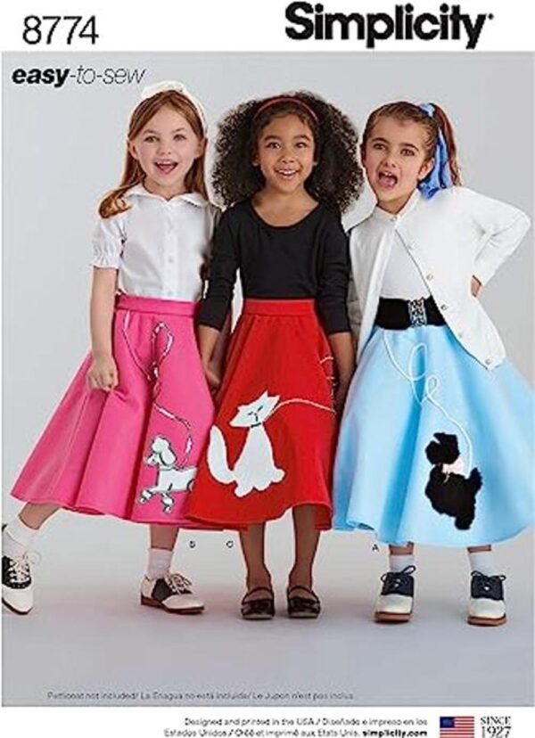 Simplicity Patterns US8774K5 Disfrazes K5 78101214