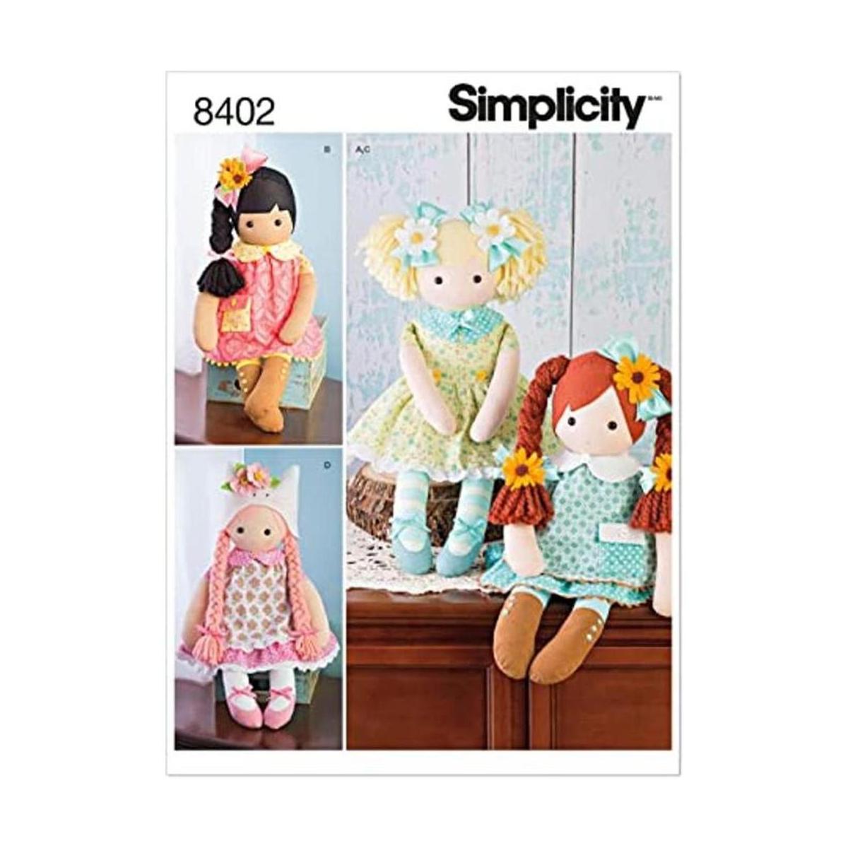 Simplicity Muñeca de peluche con ropa plantilla de