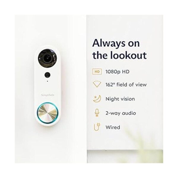 SimpliSafe Timbre Compatible con SimpliSafe Home Security_2