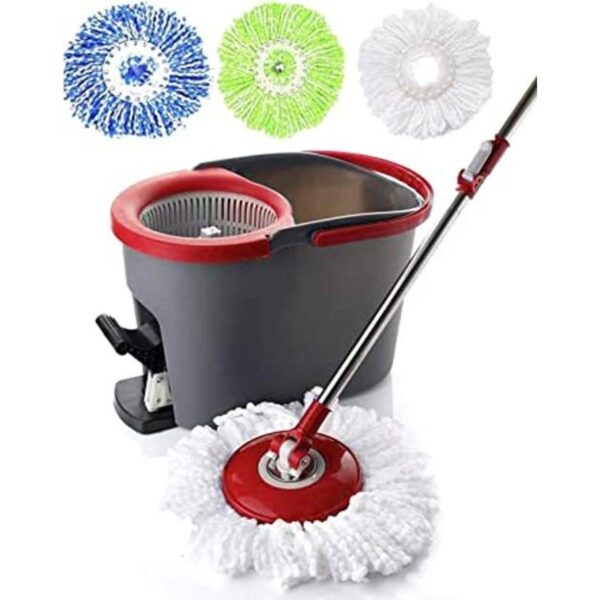 SimpliMagic 79349 Kit de trapeador giratorio con tres_1