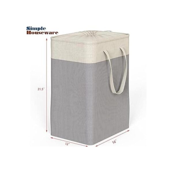 SimpleHouseware Cesta rectangular de algodón terileno_2