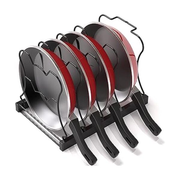 SimpleHouseware Organizador de sartenes ajustable de_5