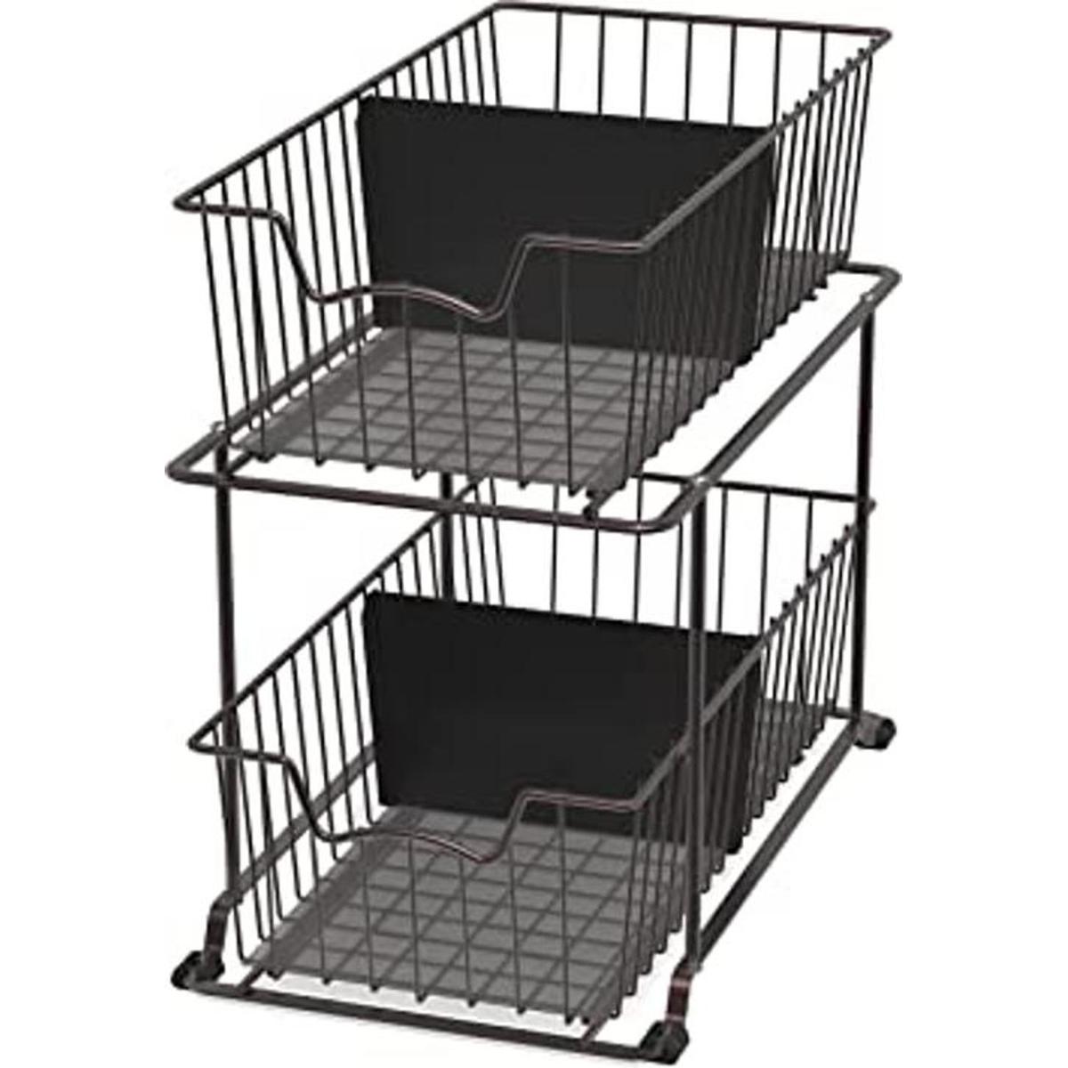 SimpleHouseware Organizador de cajones de alambre de 2
