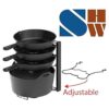 SimpleHouseware Organizador de sartenes ajustable de_2
