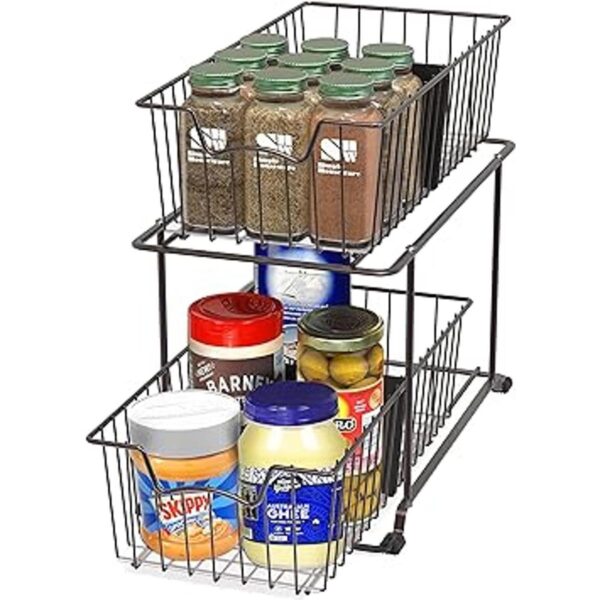 SimpleHouseware Organizador de cajones de alambre de 2_2